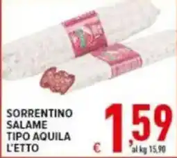 Iper Triscount Sorrentino salame tipo aquila offerta