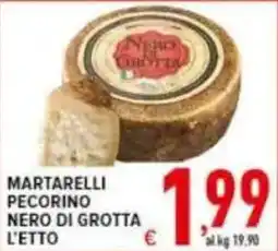 Iper Triscount Martarelli Pecorino Nero di Grotta offerta