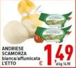 Iper Triscount Andrieese scamorza bianca/affumicata offerta