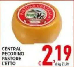 Iper Triscount Central pecorino pastore l'etto offerta