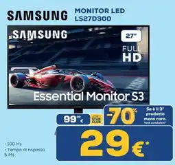Euronics Tufano Samsung Essential Monitor S3 offerta
