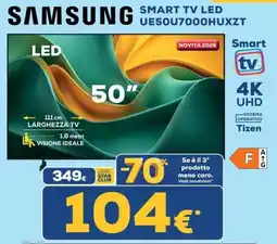 Euronics Tufano Samsung 50" Smart TV LED offerta