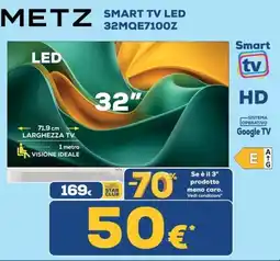 Euronics Tufano Metz 32" Smart TV LED offerta