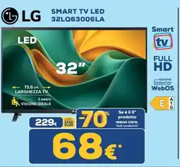 Euronics Tufano LG 32" Smart TV LED offerta