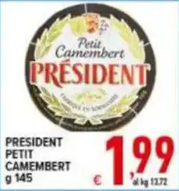 Iper Triscount President Petit Camembert offerta