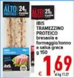 Iper Triscount Ibis tramezzino proteico offerta