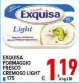 Iper Triscount Exquisa formaggio fresco cremoso light offerta