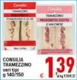 Iper Triscount Consilia tramezzino vari tipi offerta