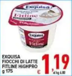 Iper Triscount Exquisa Fiocchi di latte Fitline Highpro offerta