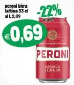 Il Castoro Supermercati Peroni birra offerta