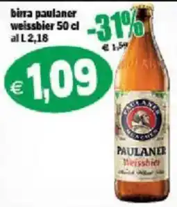 Il Castoro Supermercati bira paulaner weissbier offerta
