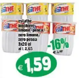 Il Castoro Supermercati Estathe bicchiere offerta