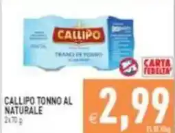 Pim Supermercati Callipo tonno al naturale offerta