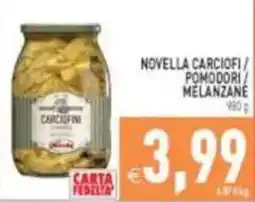 Pim Supermercati Novella carciofi pomodori melanzane offerta