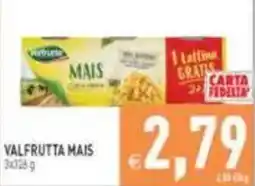 Pim Supermercati Valfrutta mais offerta