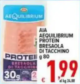 Iper Triscount Aia Aequilibrium Protein Bresaola di Tacchino offerta