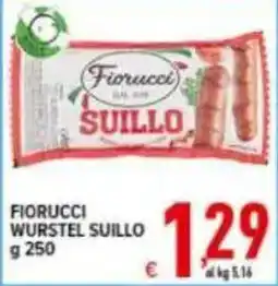 Iper Triscount Fiorucci wurstel suillo offerta