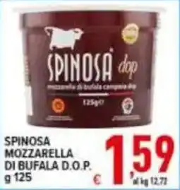 Iper Triscount Spinosa mozzarella di bufala d.o.p. offerta