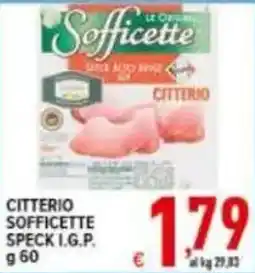 Iper Triscount Citterio Sofficette Speck I.G.P. offerta