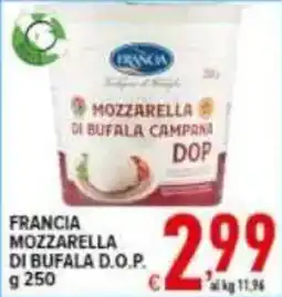 Iper Triscount Francia Mozzarella di Bufala D.O.P. offerta