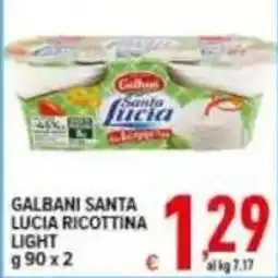 Iper Triscount Galbani Santa Lucia Ricottina Light offerta