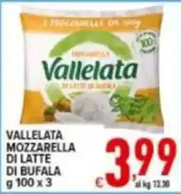 Iper Triscount Vallelata Mozzarella di latte di bufala offerta