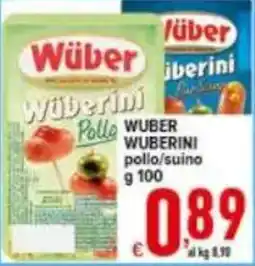 Iper Triscount Wüber Wüberini pollo/suino offerta
