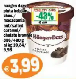 Il Castoro Supermercati Haagen Dazs pinta belgian choc. offerta