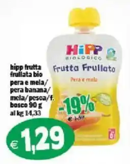 Il Castoro Supermercati Hipp frutta frullata bio offerta