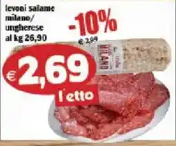 Il Castoro Supermercati levoni salame milano/ungherese offerta