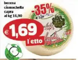 Il Castoro Supermercati Boccea ciomachella capra offerta