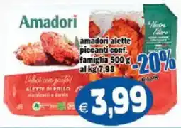 Il Castoro Supermercati Amadori alette piccanti offerta