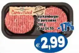 Il Castoro Supermercati Carne e Fucos hamburger offerta