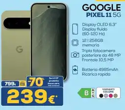 Euronics Tufano Google Pixel 11 5G offerta