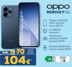 Euronics Tufano Oppo Reno15 F 5G offerta