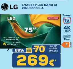 Euronics Tufano LG 75" Smart LED NANO AI TV offerta