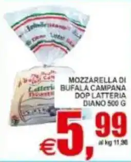 Pewex Mozzarella di bufala campana dop Latteria Diano offerta