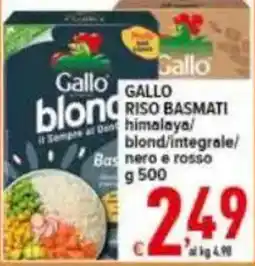Iper Triscount Gallo riso basmati offerta