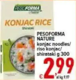Iper Triscount Pesoforma konjac rice offerta