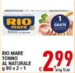 Iper Triscount Rio mare tonno al naturale offerta