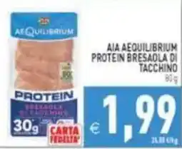 Pim Supermercati Aia Aequilibrium Protein Bresaola di Tacchino offerta