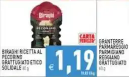 Pim Supermercati Biraghi ricetta al pecorino grattugiato etico solidale offerta