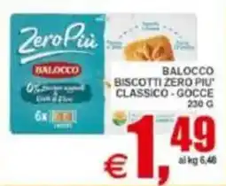 Pewex Balocco biscotti zero piu' classico - gocce offerta