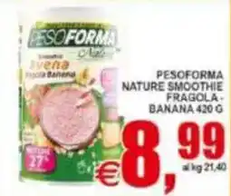 Pewex Pesoforma Nature Smoothie Fragola-Banana offerta