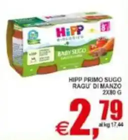 Pewex Hipp primo sugo ragu' di manzo offerta