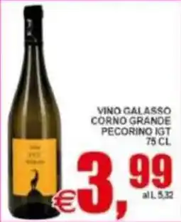Pewex Vino Galasso Corno Grande Pecorino IGT offerta