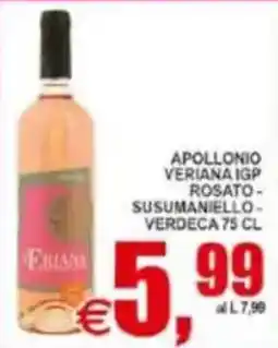 Pewex Apollonio Veriana IGP Rosato - Susumaniello - Verdeca offerta