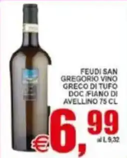 Pewex Feudi San Gregorio Vino Greco di Tufo DOC / Fiano di Avellino offerta