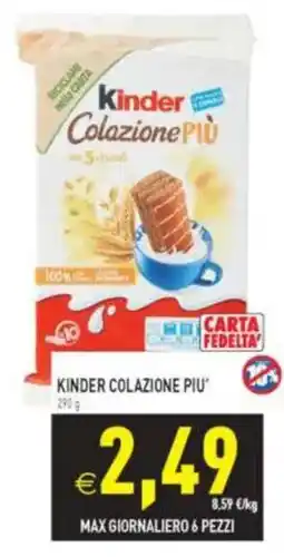 Pim Supermercati Kinder Colazione Più offerta