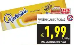 Pim Supermercati Pavesini classici / cacao offerta